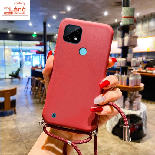 [MT] Softcase Slingcase เชือกเส้นเล็กสําหรับ Realme C21 C25 8 8 Pro C12 C11 C2 2Pro Narzo 20 30A C17