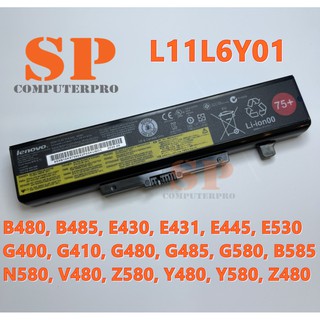 LENOVO BATTERY แบตเตอรี่ของแท้ LENOVO B480 B485 E430 E431 E445 E530 G400 G410 G480 G485 G580 B585 P580  Model:L11L6Y01