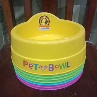 คละสี 1 ใบ ชามอาหารสัตว์ No. 1032 ชามอาหารน้องหมา น้องแมว cat dog bowl