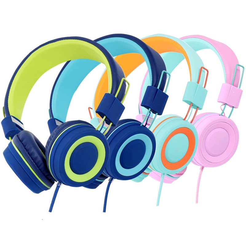 【พร้อมส่ง】หูฟัง พร้อมไมโครโฟนน่ารัก แบบมีสาย สําหรับเด็ก และผู้ใหญ่