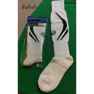 💥ถุงเท้ายาวมาตรฐานผู้ใหญ่แบบยาว💥⚽️สีขาว 👍 ราคาลดกระหนำ่ Grand sport