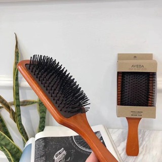 Aveda Brush แปรงหวีไม้แท้ นวดดูแลรากผมเส้นผมหนังศรีษะ