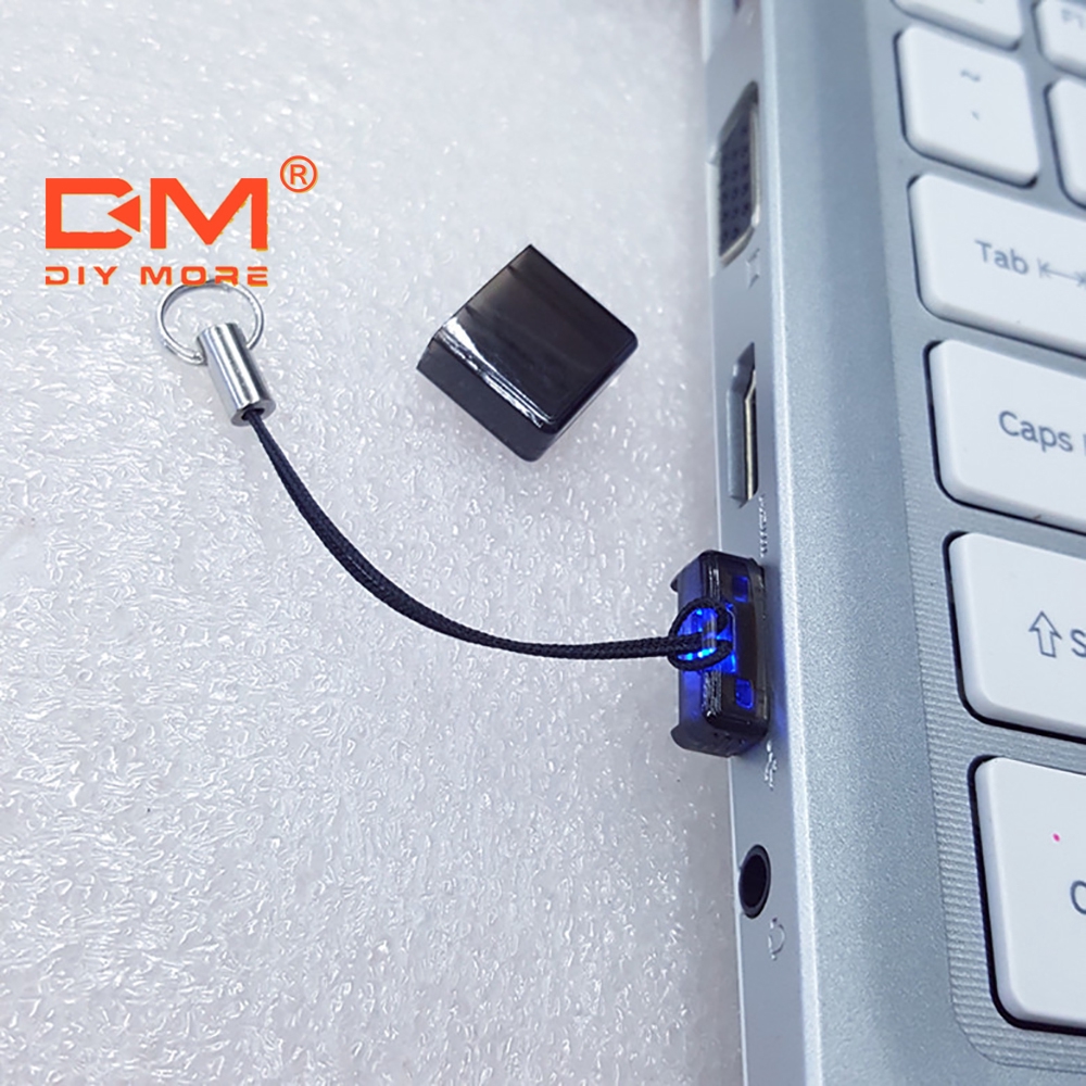 DIYMORE อะแดปเตอร์เครื่องอ่านการ์ดหน่วยความจำมินิ TF ความเร็วสูง USB2.0 Micro SD XC แบบพกพา