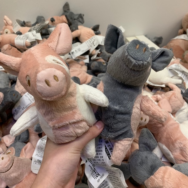 ตุ๊กตาหมู2สี จากIKEA 10ตัว