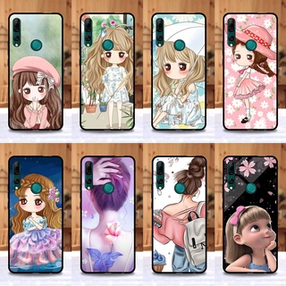 เคส Huawei Y9 prime ลายการ์ตูนผู้หญิง ขอบนิ่มหลังแข็ง เคสมือถือ เคสโทรศัพท์ Case เคส TPU ขอบนิ่มหลังแข็ง