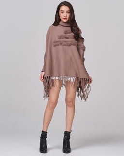 • Fur Stripe Fring Blouse