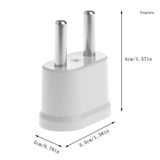 【CH*】 White Power Plug Adapter US to EU Euro Plug Power/Europe Converter Travel Adapter US to EU Adapter Electrical Sock