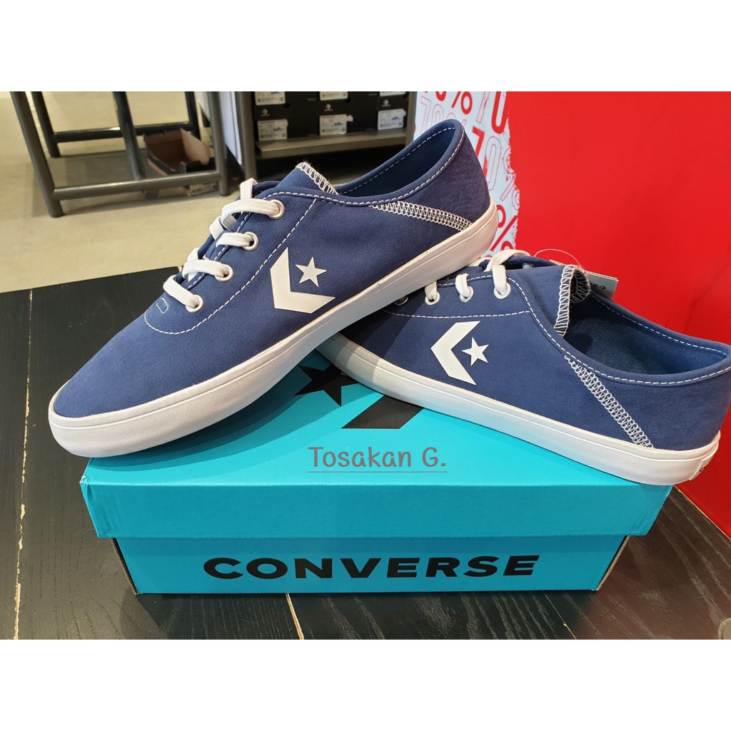 ลิขสิทธิ์แท้ Converse Costa OX NAVYWHITE รองเท้าผ้าใบ สีกรมท่า