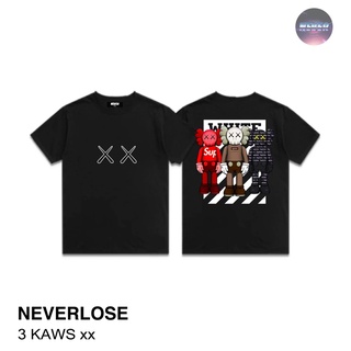 rNEk //เสื้อยืด Oversize ลายสตรีท  3Kaws Xxx NEVERLOSE เสื้อผู้ชาย/ผู้หญิง!