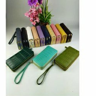 crocodile  purse  pocket cion  2zipกระเป๋าสตางค์จระเข้แท้