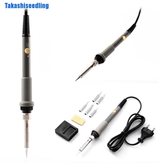 Takashiseedling เครื่องมือเชื่อมต่อไฟฟ้า Eu Plug 220 V 60 W ปรับอุณหภูมิได้