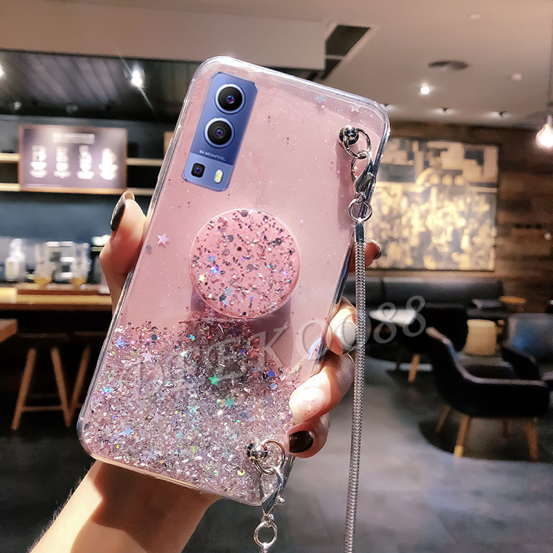 เคสโทรศัพท์ VIVO Y52 5G 2021 New Glitter Star Softcase TPU Casing With ...