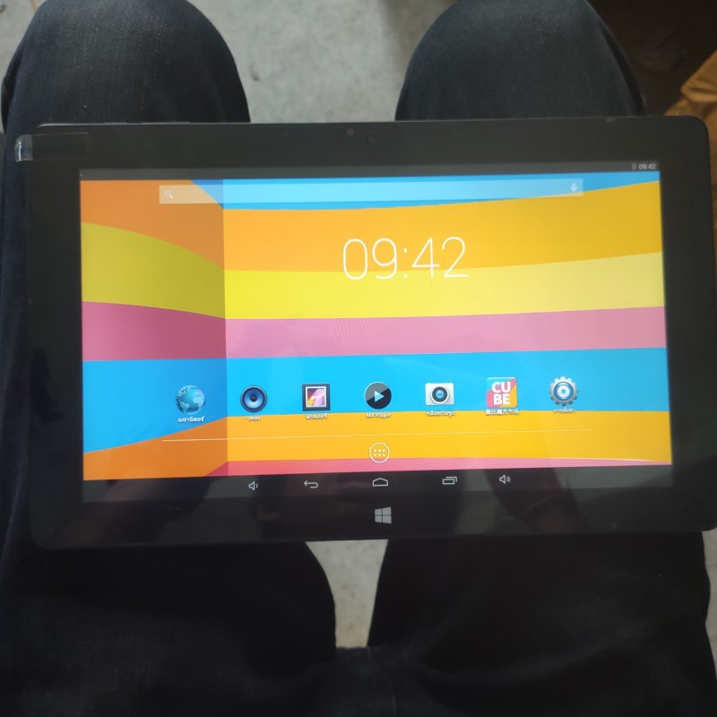 แท็บเล็ต Tablet Cube i10 แท็บเล็ตมือสอง แท็บเล็ต2ระบบ ราคาถูก แท็บเล็ตสภาพพดี 2OS สีเทา ราคาประหยัด 3