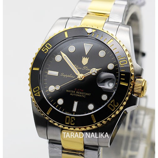 นาฬิกา Olym pianus Automatic submariner sapphire 899832AG-423 สองกษัตริย์ เซรามิคดำ (ของแท้ รับประกันศูนย์) Tarad Nalika