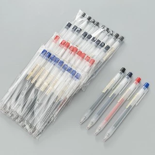 ปากกาลูกลื่นหมึกเจลเรียบ MUJI ใหม่ล่าสุด 100% Knock Type-Made In Japan