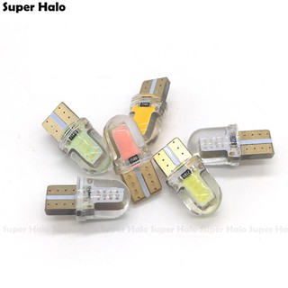 1 pc หลอดไฟ LED T 10 194 168 W 5 W COB 8SMD สำหรับติดป้ายทะเบียนรถยนต์