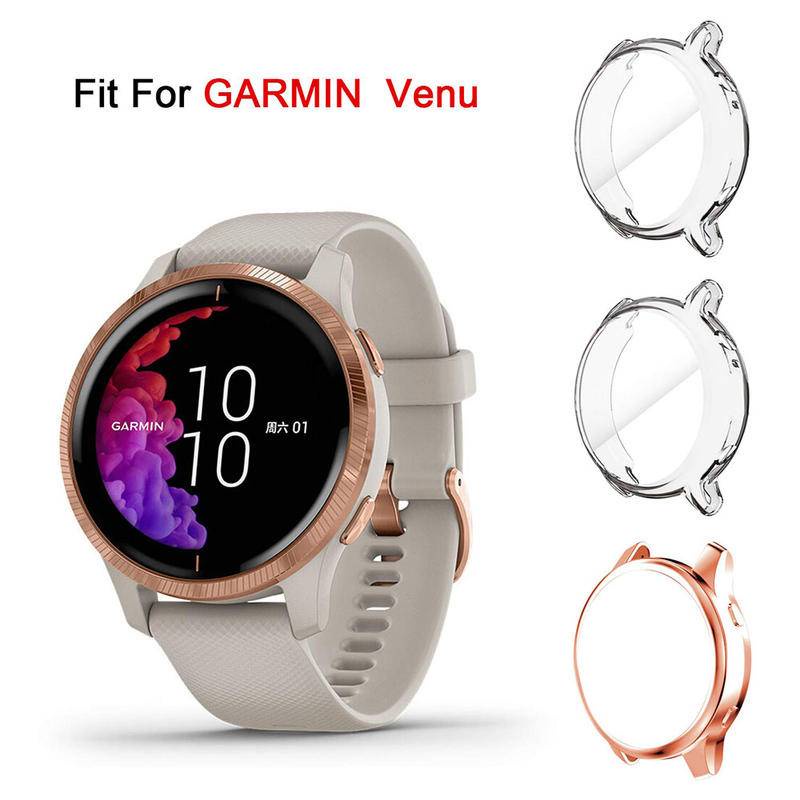 เคสกันรอยหน้าจอบางเฉียบสําหรับ Garmin Venu Gpg, Tpu เต็มหน้าจอสําหรับ Garmin Venu

