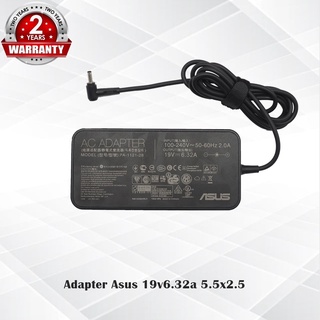 Adapter Asus 19v 6.32a slim *5.5x2.5* / อะแดปเตอร์ เอซุส 19v 6.32a หัว*5.5x2.5* slim แถมฟรีสายไฟ AC *ประกัน 2 ปี