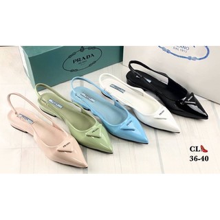 รองเท้า Praada Gabardine Nylon Slingback งานสวย