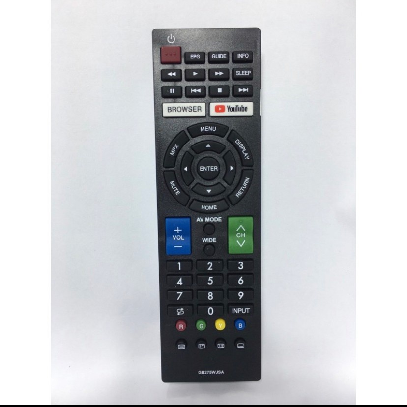รีโมทสมาร์ททีวี ชาร์ป Sharp รุ่น GB275WJSA [มีปุ่มBROWSER/ปุ่มYOUTUBE