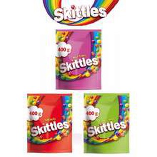 ลูกอมกลิ่นผลไม้ skittle ถุง 400 กรัม