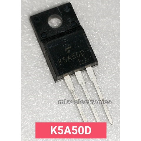 (1ตัว) K5A50D , TK5A50D , MOSFET N-Channel  500V 5A TO-220FP