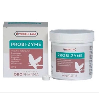 PROBI-ZYME ช่วยเพิ่มประสิทธิภาพในการย่อยอาหารของนก กระปุก 200 กรัม (OROPHARMA)