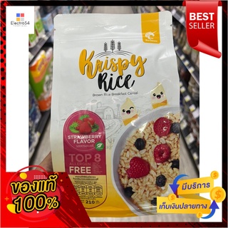 คริสปี้ข้าวสตรอเบอร์รี่ 210 กรัมKRISPY RICE STRAWBERRY 210 G