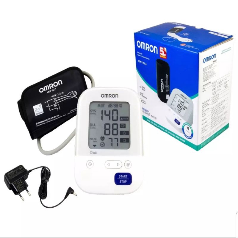 Omron เครื่องวัดความดัน รุ่นHEM-7156-A/Omron Blood Press Monitor HEM-7156-A/ HEM-7156T-A แถมadapter(