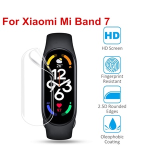 ฟิล์มกระจกนิรภัยกันรอยหน้าจอ HD นิ่ม กันรอยนิ้วมือ สําหรับ Xiaomi Mi Band 7 Mi Band 7 2 ชิ้น