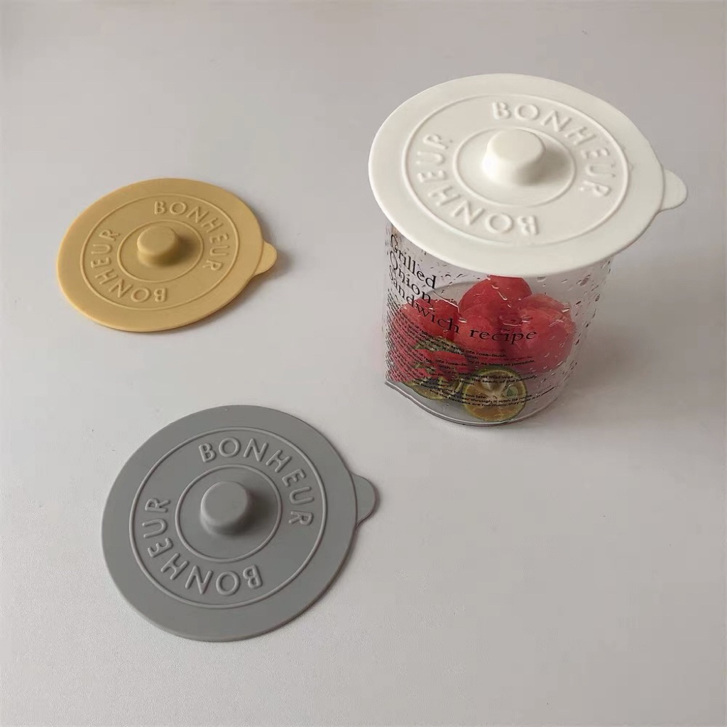 HERA ฝาครอบอาหารซิลิโคน สำหรับถ้วย ใช้ซ้ำได้ Silicone Cup Cover Reusable Cup Lid