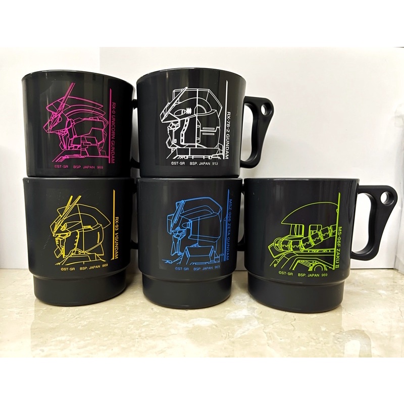 (ของแท้ l ใหม่)🌟 แก้ว พลาสติก Gundam มี 5 แบบ 🌟