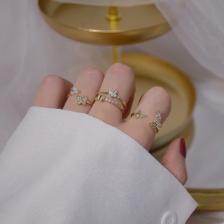 【พร้อมส่ง】แหวนทอง 14k สวยหรู 1 ชิ้นสําหรับ Femme Bijoux