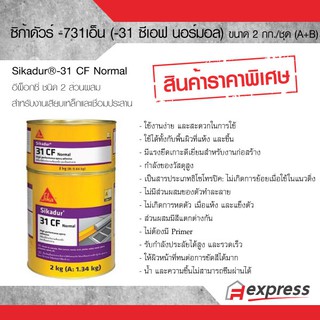 ซิก้าดัวร์-731เอ็น (-31 ซีเอฟ นอร์มอล) ขนาดชุด 2 กิโลกรัม อีพ็อกซี่สำหรับงานเสียบเหล็กและเชื่อมประสาน ซ่อมคอนกรีตแตกร้าว