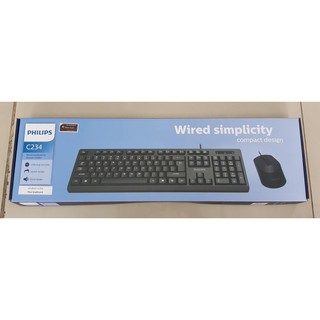 Keyboard + Mouse USB Philips C234