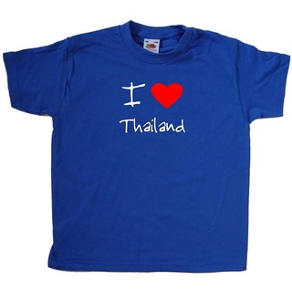 2020 I Love Heart Thailand Royal Blue Kids T-Shirt sale