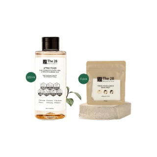 โปรโมชั่น : The 28 Lifting Toner320 ml  Sheet Mask1ซอง