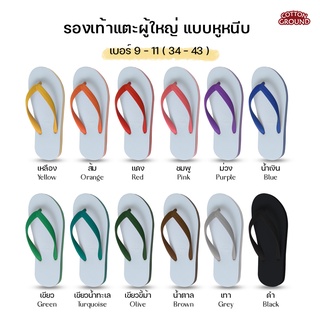 🌈 รองเท้าแตะ ผู้ใหญ่ ผญ /ผช Ladybug แบบหูหนีบ (Flip-Flops) รุ่น Rainbow 12 สี 🌈