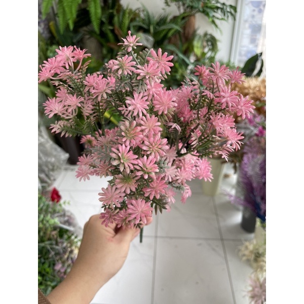 พร้อมส่ง ตัวแต่งดอกแซม รุ่นเอสกิโม5กิ่ง ยิปโซ ดอกยิบ ดอกตัวแต่งเล็ก ดอกไม้ปลอม ใบแซม ดอกไม้ประดิษฐ์ ดอกเล็ก ยิบซี คัตเตอ