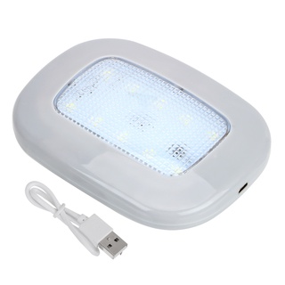 Car Reading Light Magnet Dome Light Vehicle Roof Ceiling Lamp Universal White Car-styling 10 LED Auto Interior Light USB Charging for Wardrobe Corridor