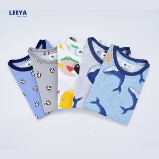 Leeya เสื้อยืดเด็กคอกลม 100% Cotton Supersoft  เนื้อผ้านุ่ม ทรงสวย สวมใส่สบาย Baby &amp; Kids Tshirt