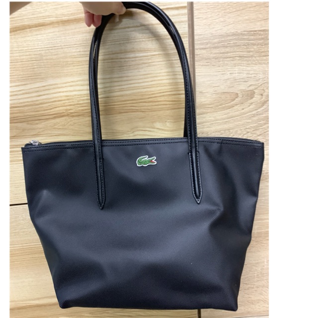 ส่งต่อ แท้100% กระเป๋าสะพายไหล่ lacoste tote bag ใช้น้อย