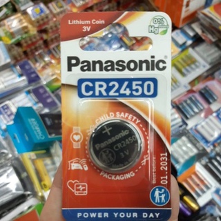 (แพคเกจEU) ถ่านร๊โมท Panasonic CR2450 Lithium 3V แพคเดี่ยว จำนวน 1ก้อน ของใหม่ ของแท้