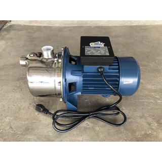 ปั๊มน้ำหอยโข่งแบบเจ็ทหัวปั๊มสเตนเลส 1 นิ้ว 1 แรงม้า Centrifugal water Jet pump ยี่ห้อ LUCKYPRO รุ่น MJS-100