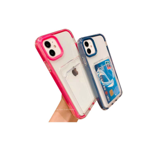 3 In 1 เคสมือถือ TPU แบบใส กรอบแข็งสีลูกกวาด แบบถอดออกได้ สำหรับ iPhone 12 11 Pro Max X Xs Max Xr 8 7 Plus