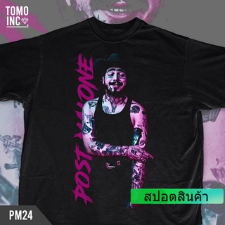 ROUND คอลูกเรือสไตล์สตรีท เสื้อยืด พิมพ์ลาย TOMOINC Post Malone CHILL-COWBOY สําหรับผู้ชาย-4XL