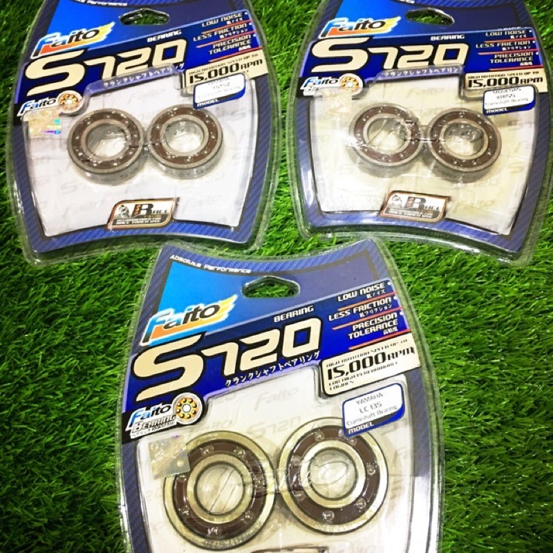 FAITO S720 FIBER CRANKSHAFT BEARING SET EX5 / WAVE125 / LC135 4s & 5s / Y125Z / RS150 / N-MAX &NMAX 