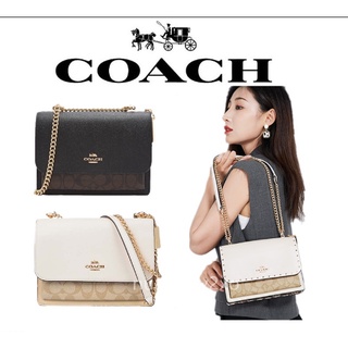 แท้💯%🔥พร้อมส่ง🔥 (จัดส่งที่รวดเร็วจัดส่งฟรี) COACH Klare F90635 กระเป๋าแฟชั่นสตรี A กระเป๋าถือ/กระเป๋าสะพาย