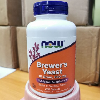 Brewers Yeast, 200 Tablets สารสกัดบริวเวอร์ ยีสต์ Brewer Yeast กรดอะมิโน​ วิตามินบีรวม B complex