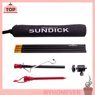 SUNDICK Outdoor Camp Fishing Folding Lamp Pole Hanging Light Fixed Holder